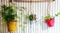 Macrame bumbac/iută agățătoare plante curgătoare