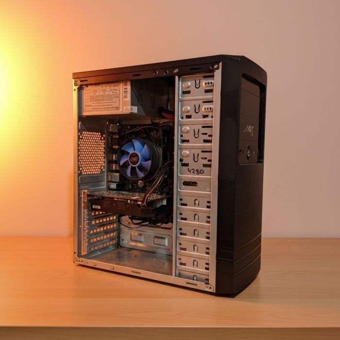 Кейс: CPU - I3-7100, OZU - DDR4 4GB, SSD - 240.
