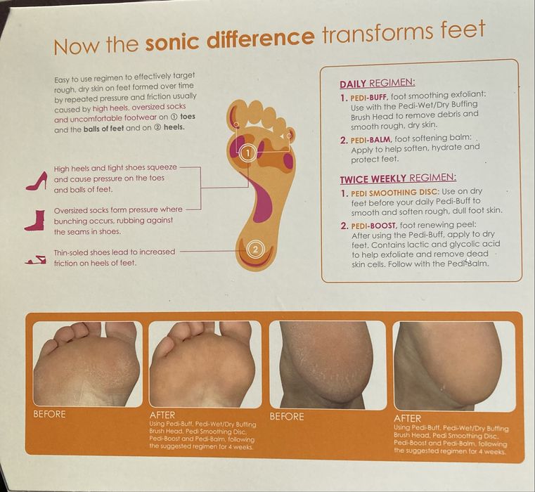 Clarisonic pentru calcaie si talpi