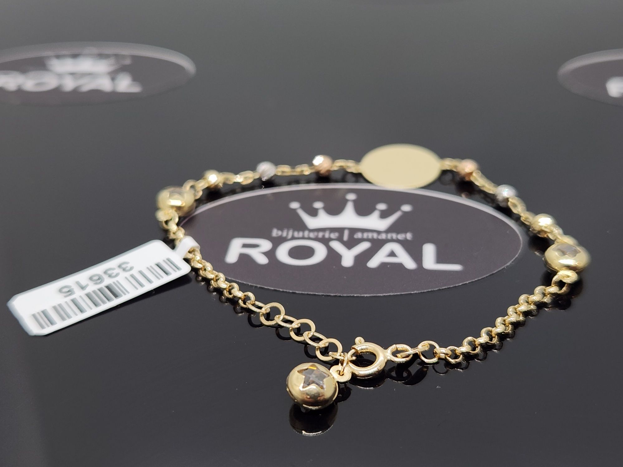 Bijuteria Royal: Brățară aur 14k/2.65 gr