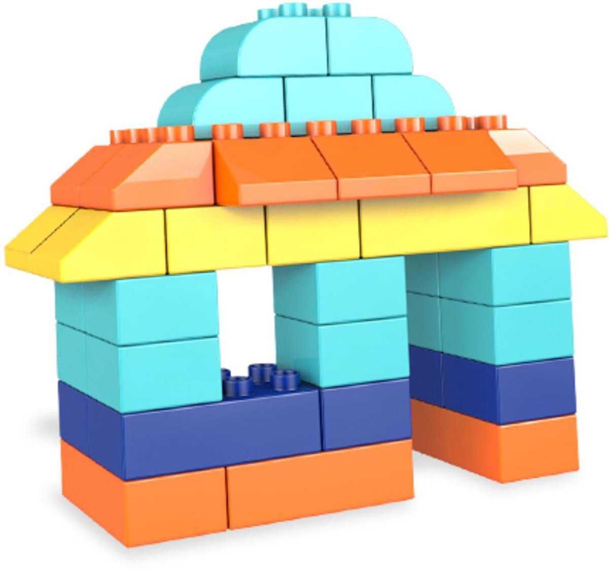 Set cuburi colorate de construit Mega Blocks 60 piese