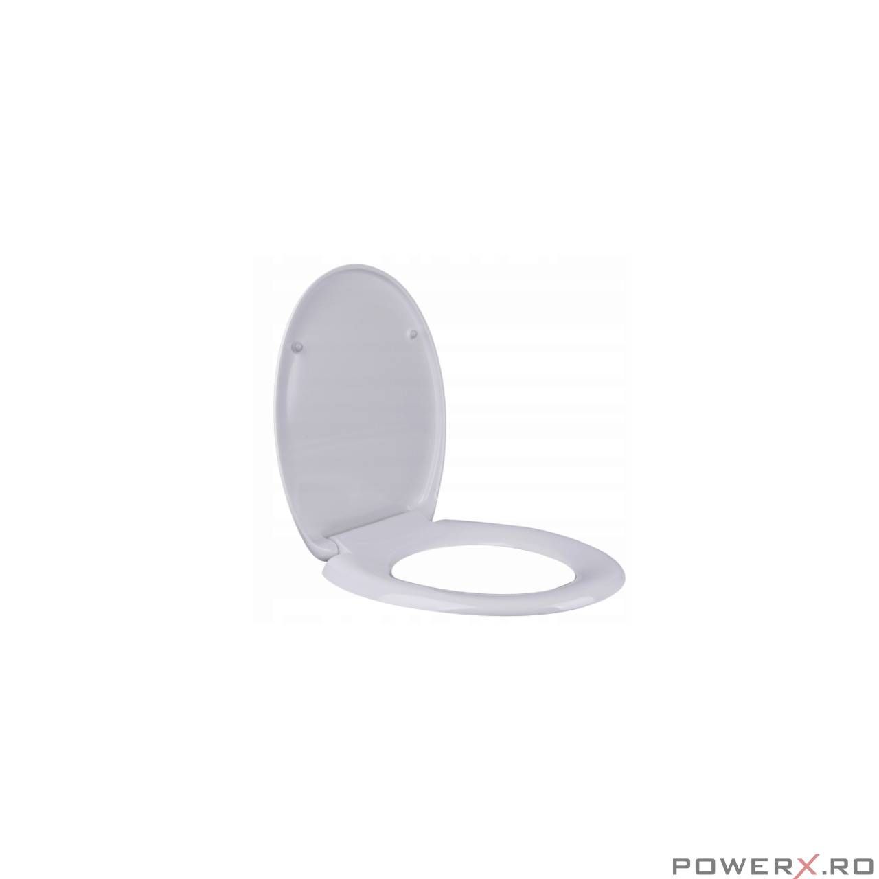Capac WC inchidere silentioasa/eliberare rapida, duroplast alb, placa