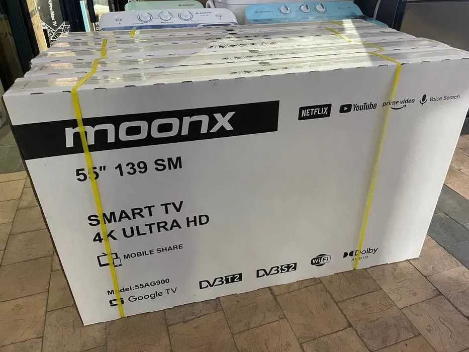 Телевизор MOONX 43” 50” 55” низкие цены доставка бесплатно