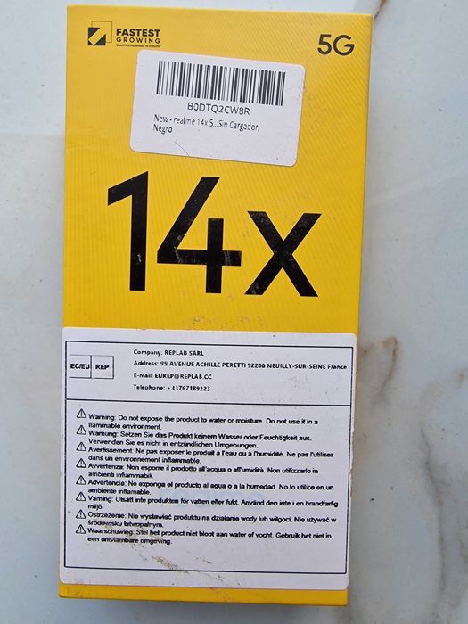Telefon mobil Realme 14x, 8GB RAM, 256GB, 5G
