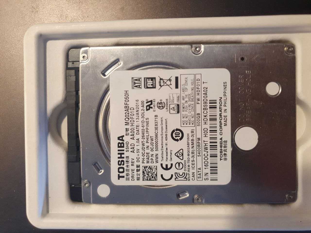 Твърд диск Toshiba 500GB 5400RPM (2.5" HDD)