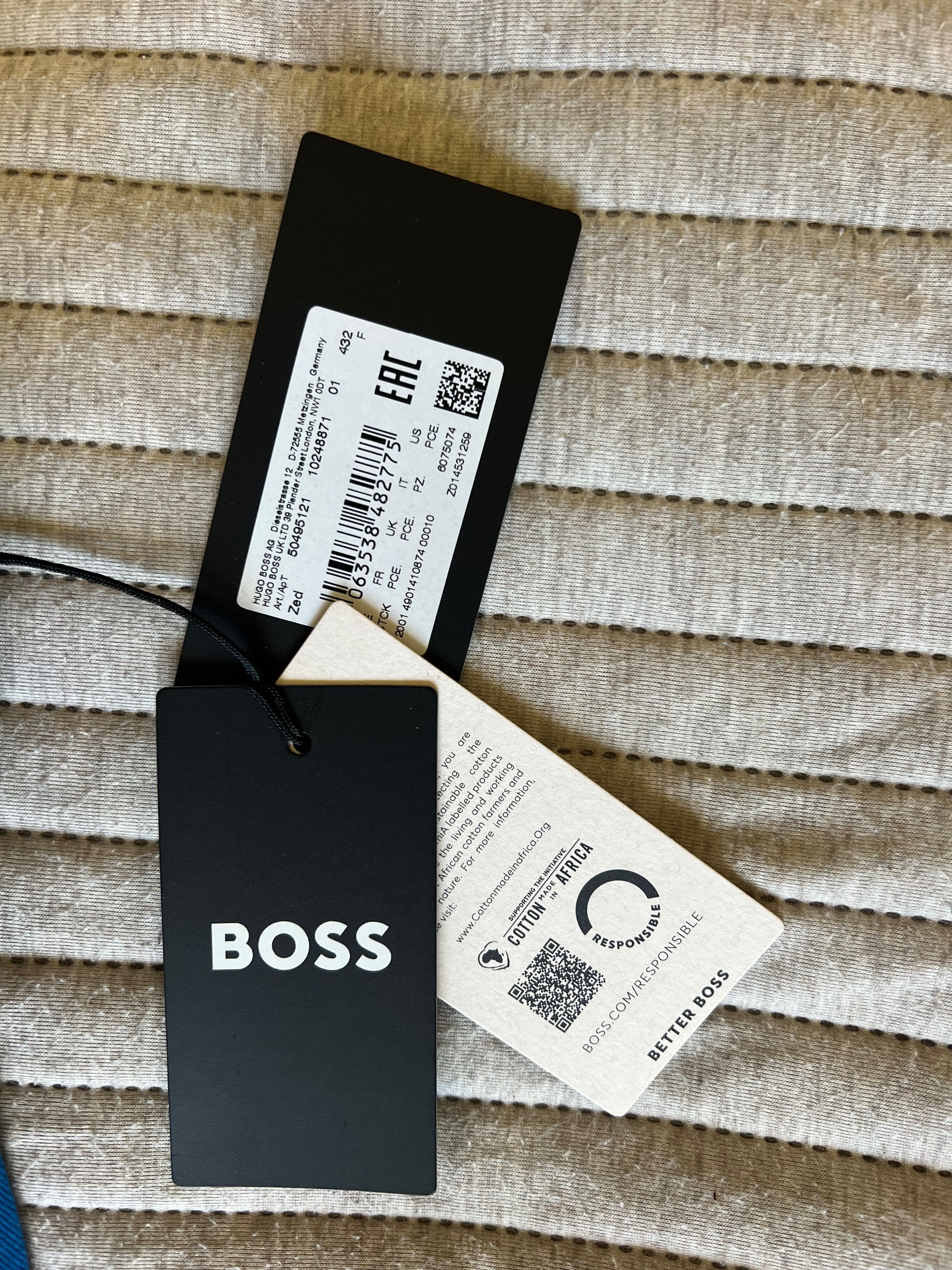Шапка Boss, чисто нова с етикети, електриково синя