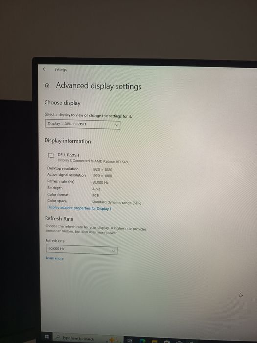 Monitor dell led P2219H, hdmi, display port, VGA+ 4 usb