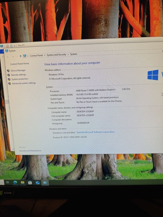Unitate PC Ryzen 5 5600G, Gtx 1650, 16gb ram, ssd 512 calculator