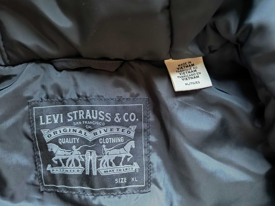 Мъжко яке Levis Parka, черно, Thermore Insulated с качулка Folsom