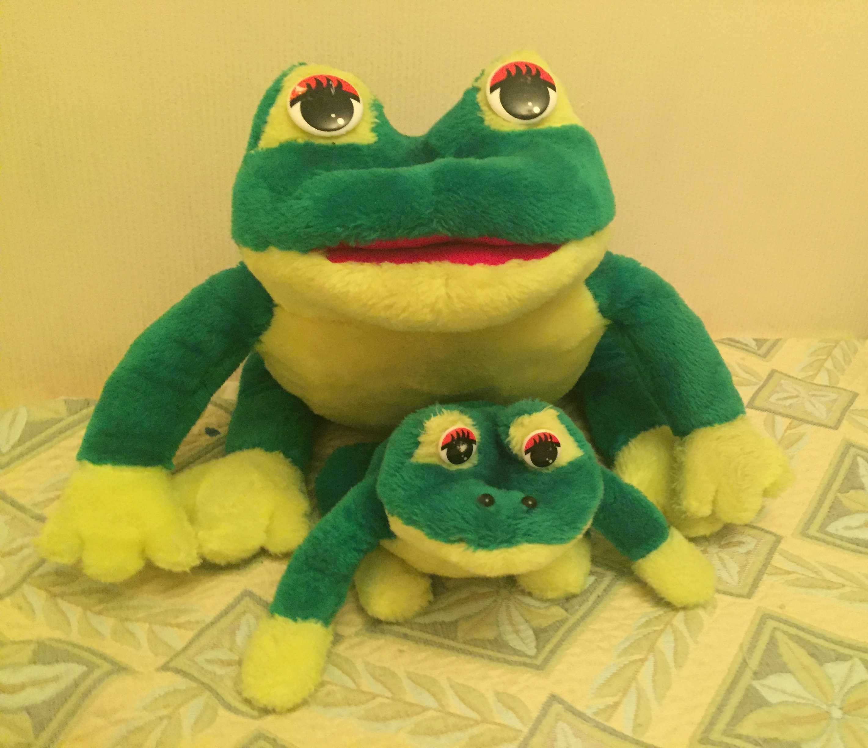 Мягкие игрушки 2 штуки в паре "Лягушки - семья"