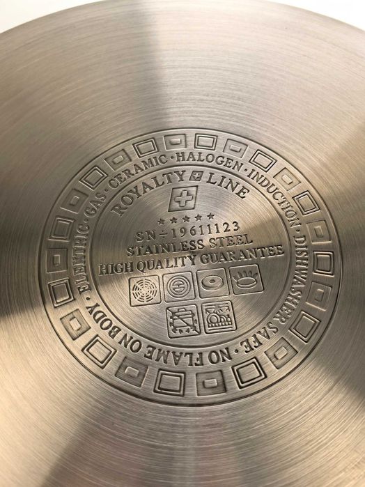 Oala inox 40x27 cm 34 litri cu capac metal 380 lei