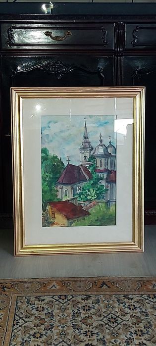 Tablou vechi, ulei, semnat, deosebit, de colecție