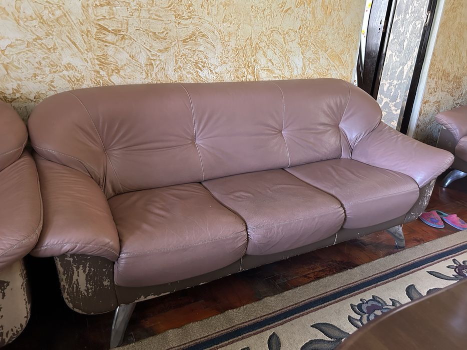Мягкая мебель, диван с двумя кресламм