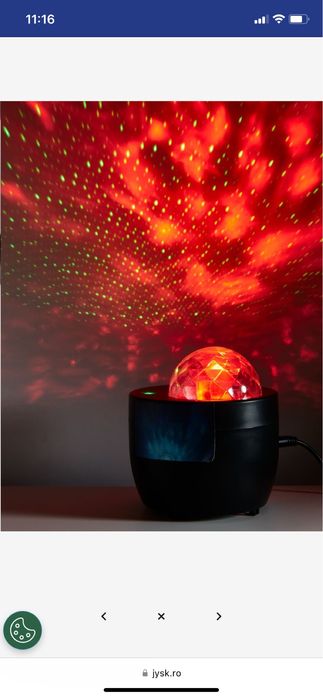 Lampa de birou/Veioza proiector de stele Jysk