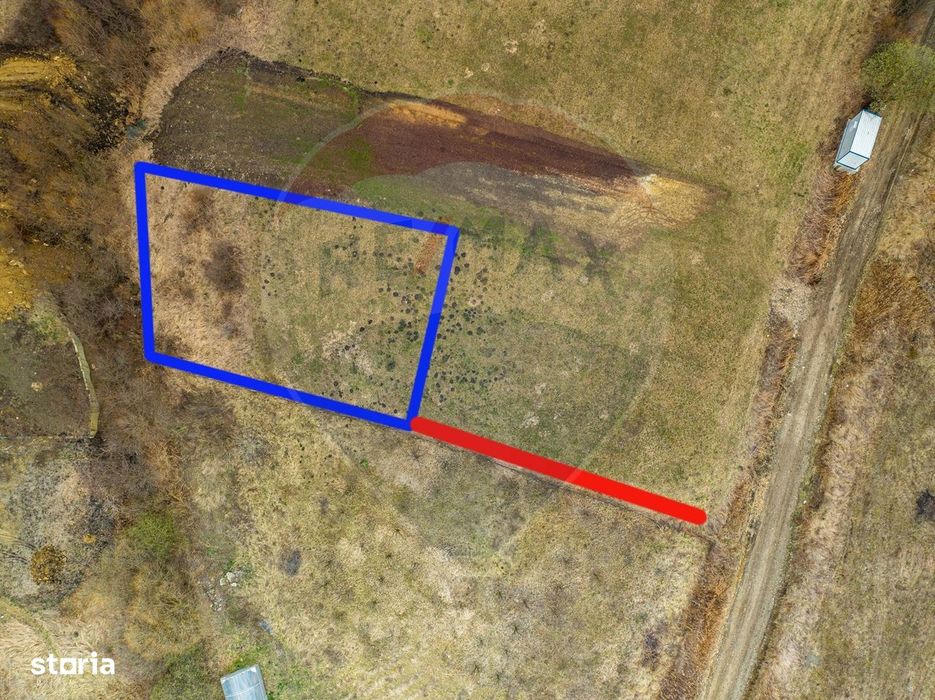 Teren la intrare în Chinteni, 1000mp, pentru casă individuală