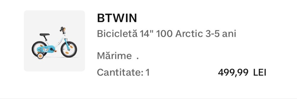 Bicicleta copii 14’