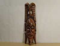 Masca tribala Africana din lemn exotic sculptat| RarA