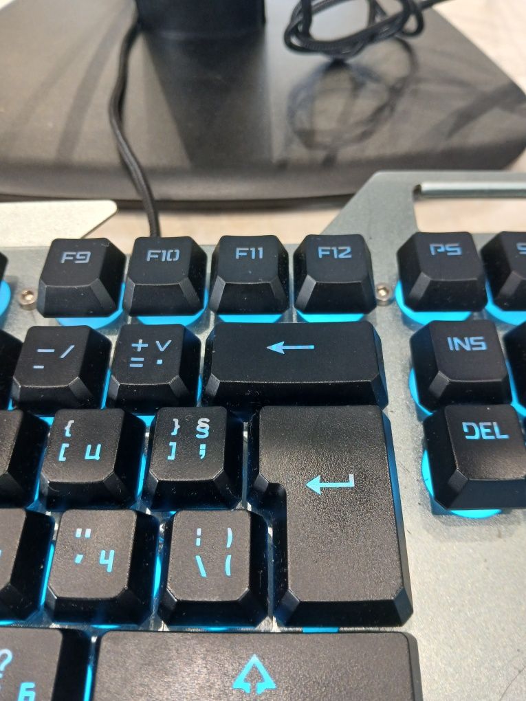 Клавиатура A4Tech Bloody B2418, RGB, с кабел, сива