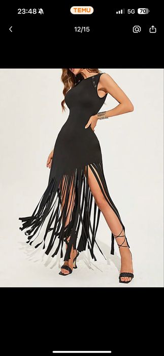 Rochie cu franjuri marimea M