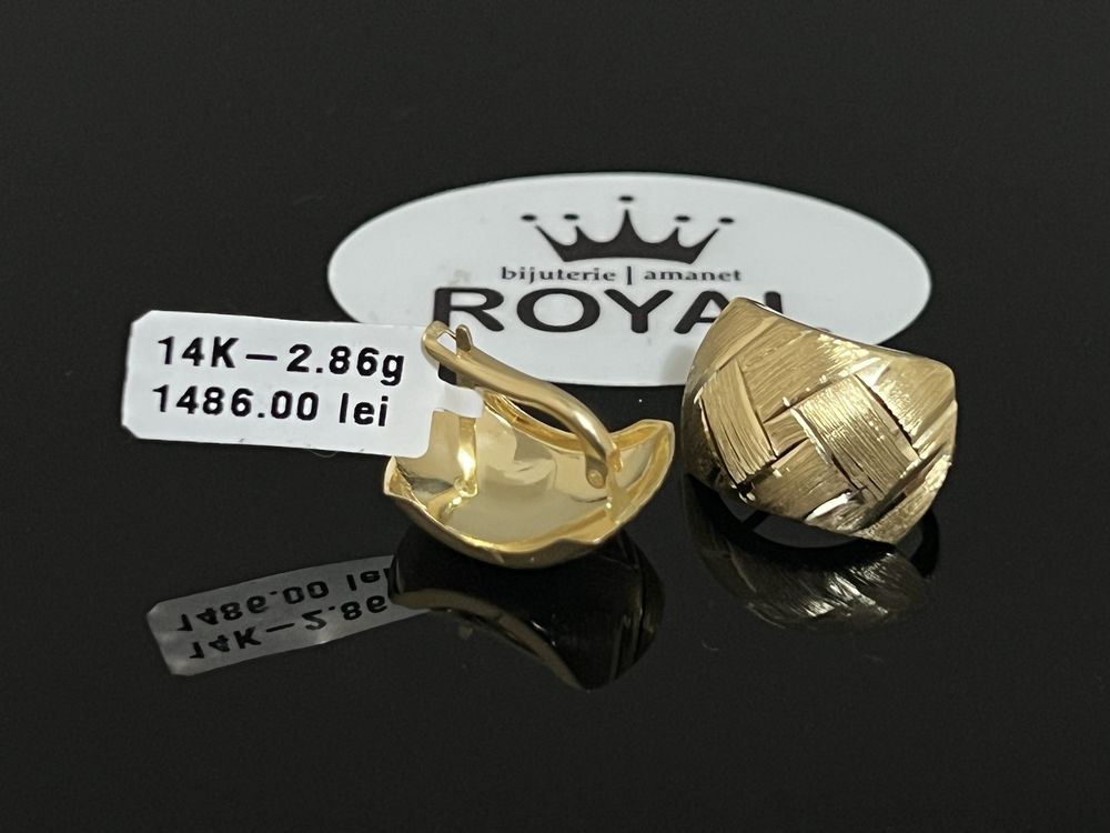 Bijuteria Royal CB : Cercei aur 14k 2,86 grame