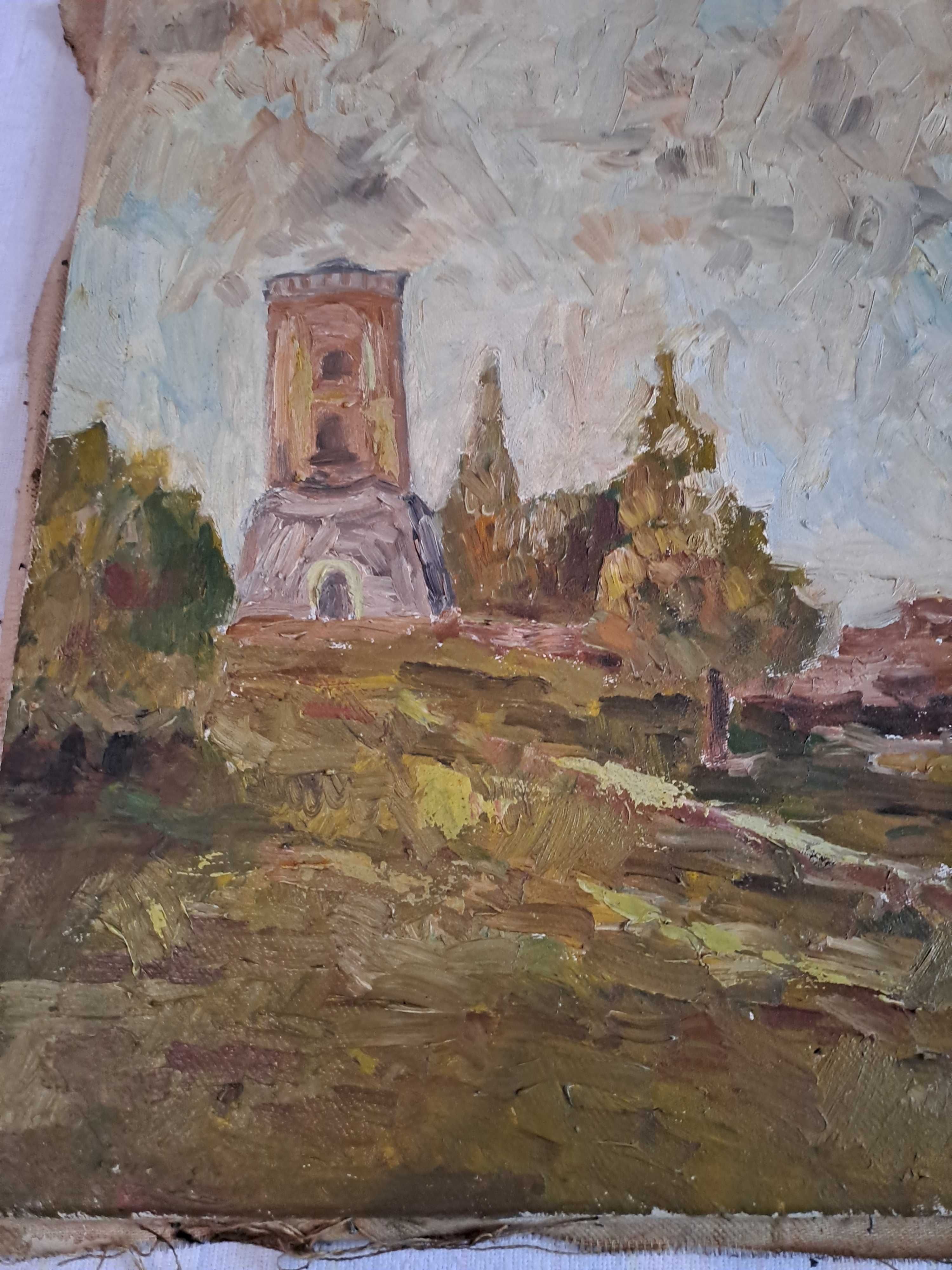 pictura pe panza romaneasca veche 85/50 cm