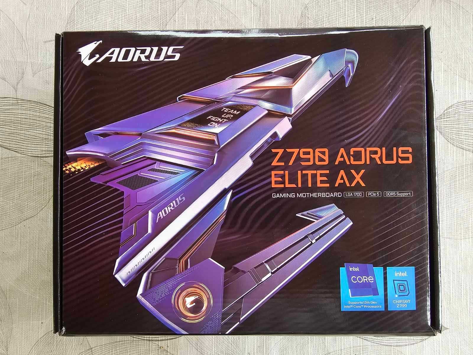 Дъно и процесор Z790 AORUS ELITE AX DDR5 + Intel I7 13700K