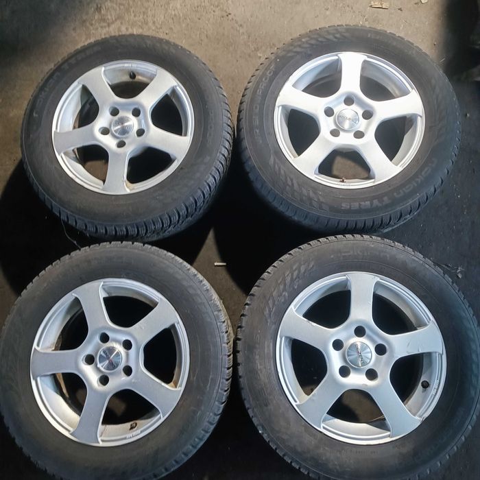 Джанти със гуми зимни за VW seat Skoda  195/65/15 nokian