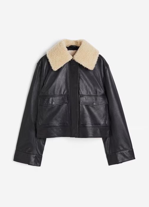 Яке от естествена кожа HM Premium Selection