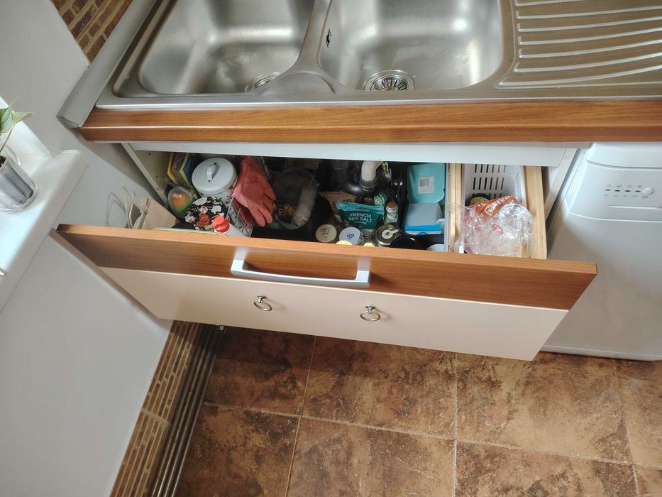 Mobila Bucatarie cu ghiuveta dubla Franke, masa si scaune