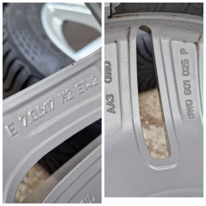 Jante 5x112 Audi A4 B9 anvelope iarna relativ Noi 225 50 17
