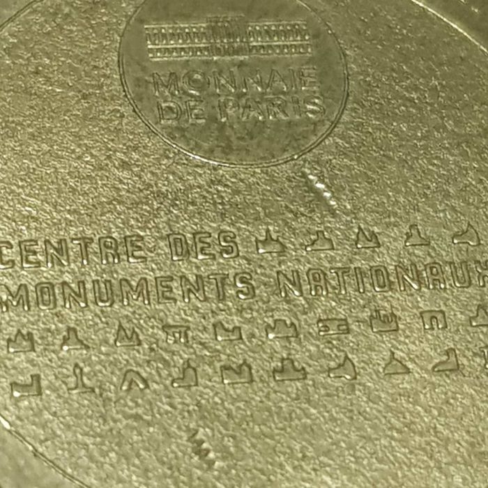 Медал монета Paris алуминий мед никел 4монумента 2015