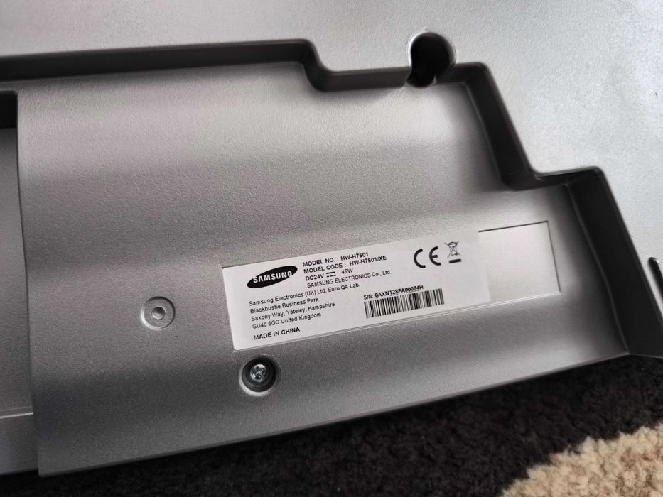 Soundbar Samsung HW-H7501, Извит Безжичен субуфер, Bluetooth, Сребрист