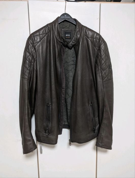 Boss кожено яке Hugo Boss