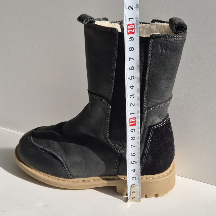 Cizme WHEAT 29-30 piele, căptușite cu lâna Chelsea Sonni Tex