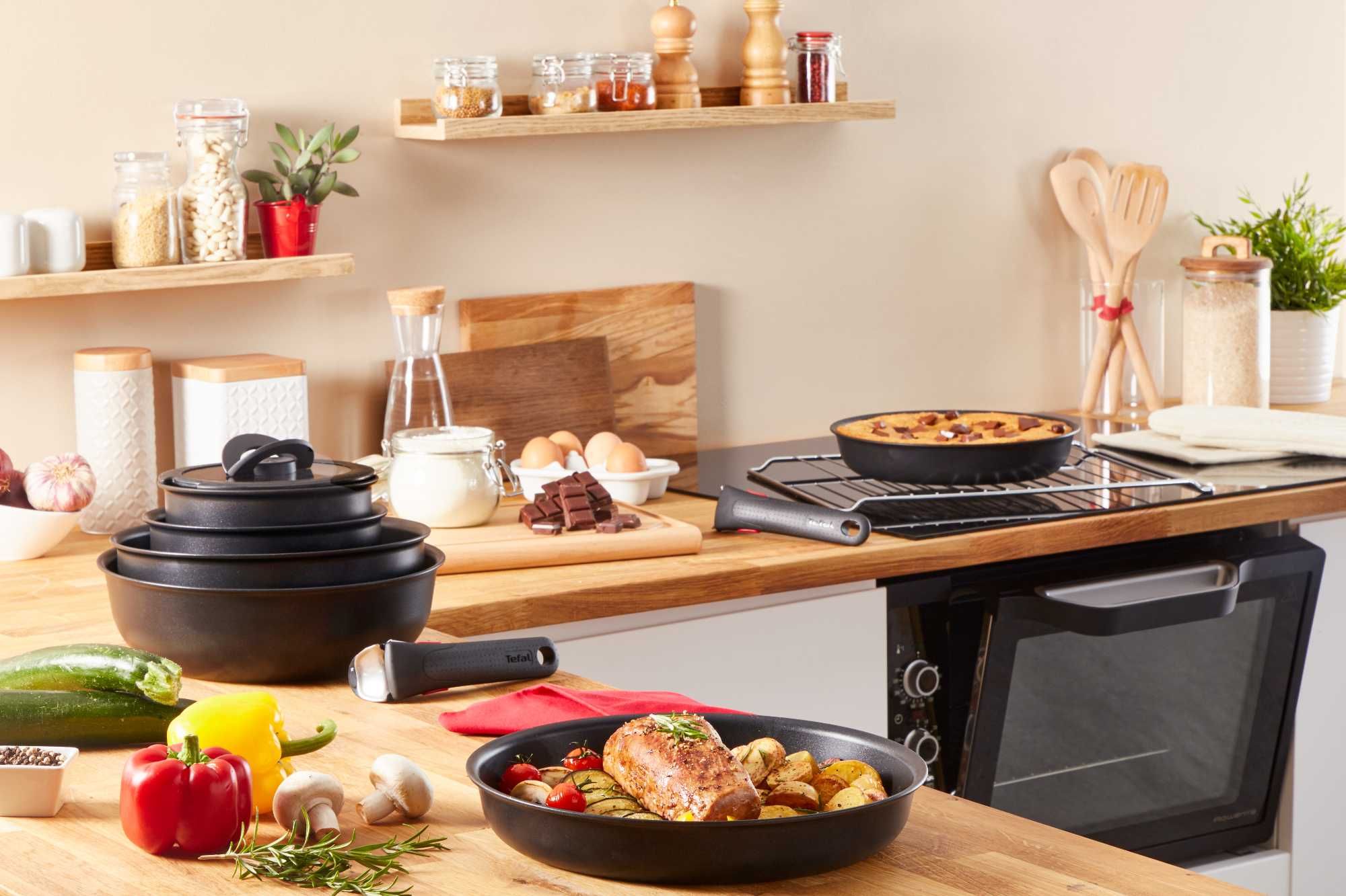 Set 5 piese Tefal Ingenio Eco Resist Induction