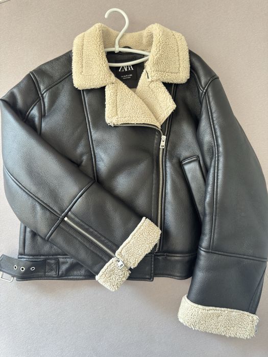 Зимно кожено яке zara
