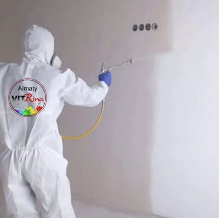 Услуги покраски пола, потолков, ангаров, предприятий. Договор,гарантия