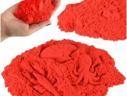 Nisip Kinetic Roșu, Galben, Verde, Portocaliu, Violet