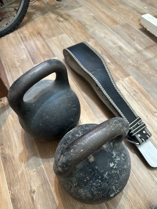 Гир 24кг 2 штуки , пояс