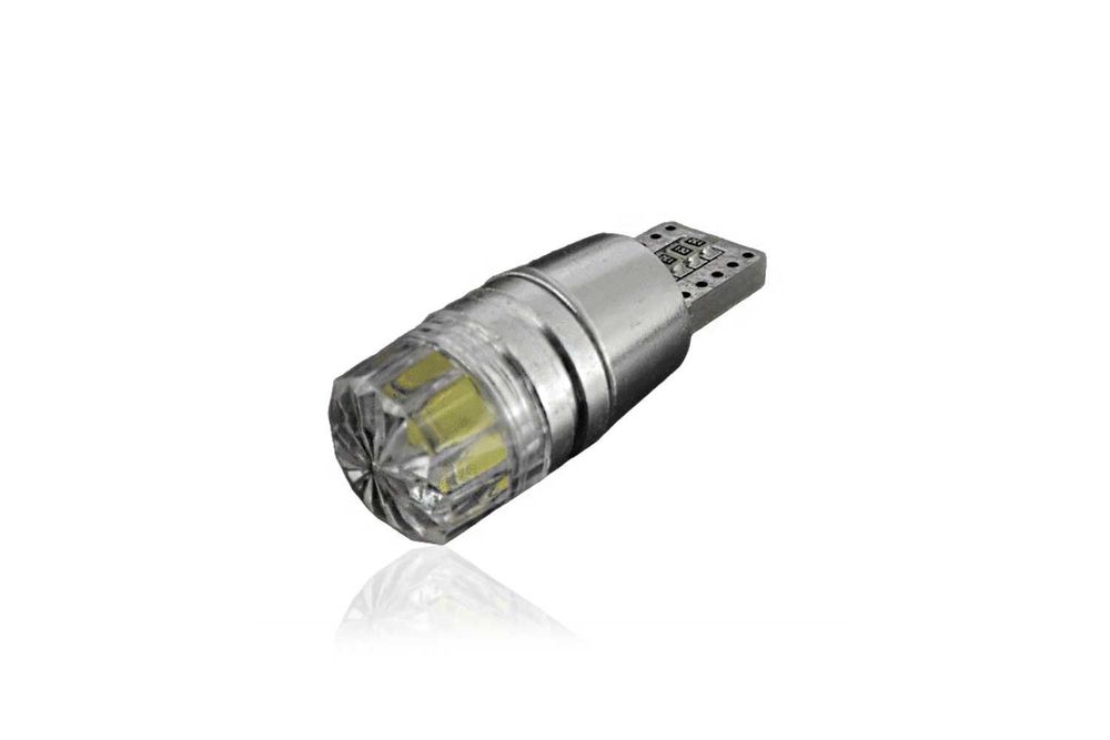 LED Лед Диоднa Крушкa За Габарит Т10 W5W 12V COB Canbus бяла или синя