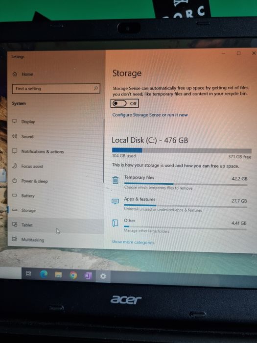 Laptop Acer i3 windows 10