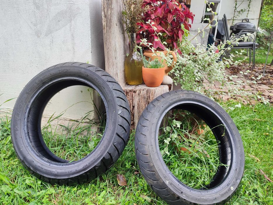 Set anvelope Dunlop Scoot Smart L 130 și 110/70/13 , DOT 2024, 673 km