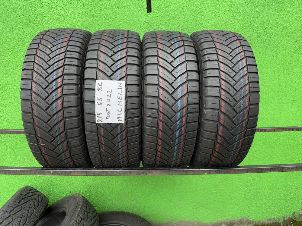215/65/16C MICHELIN CROSSCLIMATE dot 2020 Profil 7mm Profil ramas 80%
