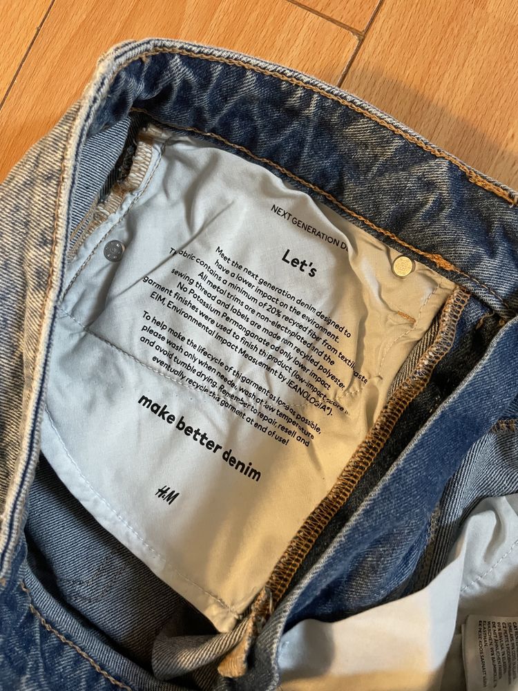 Jeans H&M mărime 36, lungime glezna