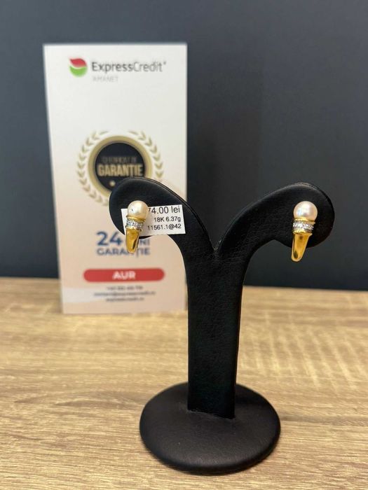 (AG51) Cercei aur 18k 6.37g b11561 - Garantie 2 ani!