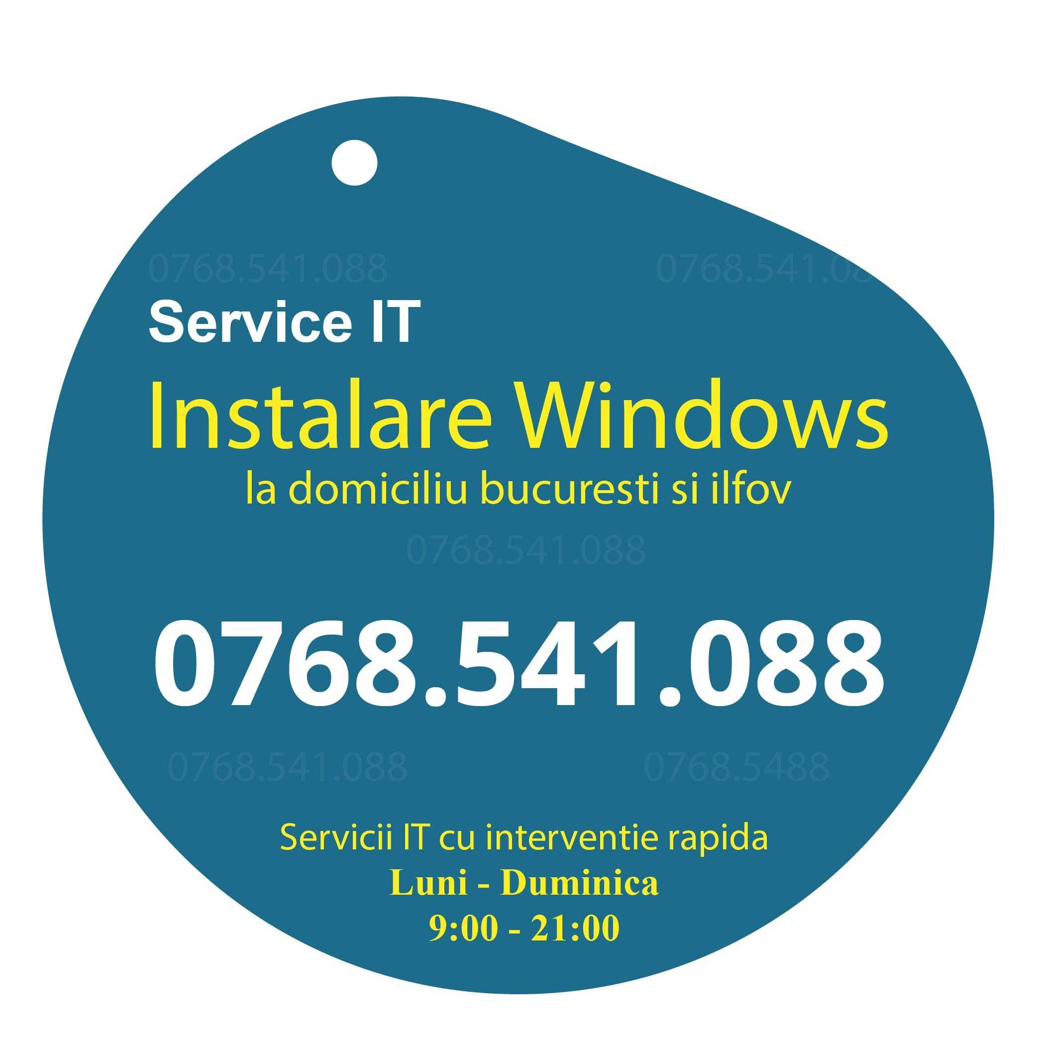 instalare windows la domiciliu bucuresti Ilfov