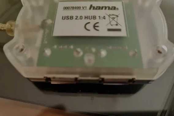 Промо НОВ USB разширител хъб HAMA УСБ разклонител 1 към 4