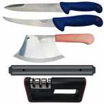 Set IdeallStore®, satar, injunghiat, filetat, ascutitoare si suport