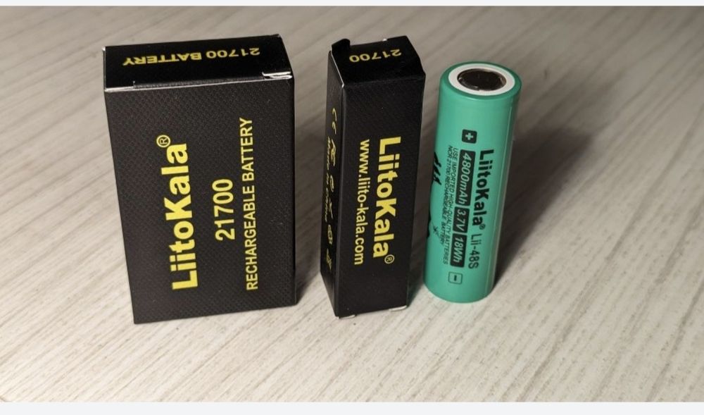 Vand Acumulatori Li-ion 21700 LiitoKala Lii-48S – 4800mAh, 3.7V, 18Wh