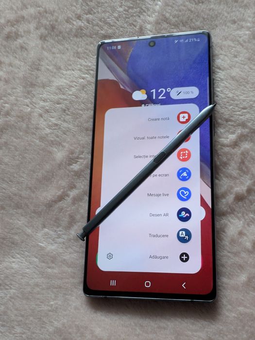 Samsung Note 20 5G școală on-line classrom proiecte scolare